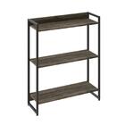 Estante Para Livros Dynamica 4 Prateleiras Carvalho Dark/pret