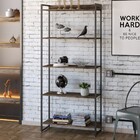 Estante Para Livros Dynamica 5 Prateleiras Carvalho Dark/pret