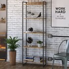 Estante Para Livros Dynamica 5 Prateleiras Carvalho/preto 110