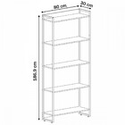 Estante Para Livros Dynamica 5 Prateleiras Nogal/preto 11065