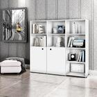 Estante Para Livros E Escritório Monaco Branco Bela Casa