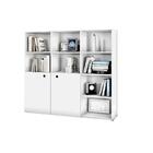 Estante Para Livros E Escritório Monaco Branco Casa Mobilia