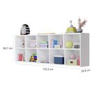 Estante Para Livros E Objetos C/ Nichos Organizadores Branco