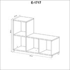 Estante Para Livros Em L Multiuso E1717 Branco