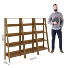 Estante Para Livros Escada 140cmx183cm 4 Prateleiras Tok Yesc