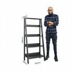 Estante Para Livros Escada 140cmx61cm 4 Prateleiras Tok Yesca