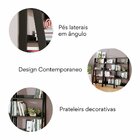 Estante Para Livros Escada 140cmx61cm 4 Prateleiras Tok Yesca