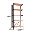 Estante Para Livros Escritório Multiuso De Ferro Industrial 5