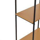 Estante Para Livros Estilo Industrial Criare Preto/nature