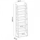 Estante Para Livros Floripa 10 Prateleiras Preto  - Pnr Móveis