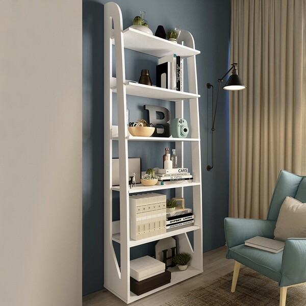 Estante Para Livros Floripa 5 Prateleiras Branco - Artely