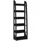 Estante Para Livros Floripa 5 Prateleiras Preto - Artely