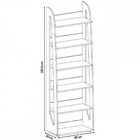 Estante Para Livros Floripa 5 Prateleiras Preto - Artely