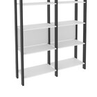 Estante Para Livros Haia 1,85x1,28m Yescasa Preto/branco