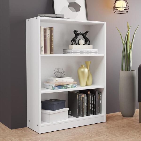 Estante Para Livros Home Sala Madesa 6907 Com 3 Nichos - Bran