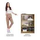 Estante Para Livros Home Sala Madesa 6907 Com 3 Nichos - Carv