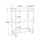 Estante Para Livros Industrial 104cmx80cm 3 Prateleiras Kuadr