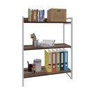 Estante Para Livros Industrial 104cmx80cm 3 Prateleiras Kuadra