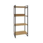 Estante Para Livros Industrial 145cmx60cm 4 Prateleiras Kuadra