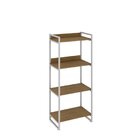 Estante Para Livros Industrial 145cmx60cm 4 Prateleiras Kuadra