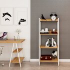 Estante Para Livros Industrial 145cmx60cm 4 Prateleiras Kuadra