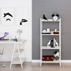 Estante Para Livros Industrial 145cmx60cm 4 Prateleiras Kuadra