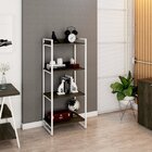 Estante Para Livros Industrial 145cmx60cm 4 Prateleiras Kuadra