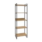 Estante Para Livros Industrial 187cmx60cm 5 Prateleiras Kuadra