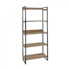 Estante Para Livros Industrial 187cmx80cm 5 Prateleiras Kuadr