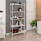 Estante Para Livros Industrial 187cmx80cm 5 Prateleiras Kuadra