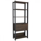 Estante Para Livros Industrial 1 Porta 3 Prateleiras Pinho/pr