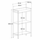 Estante Para Livros Industrial 3 Prateleiras 104cmx60cm Activ
