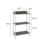 Estante Para Livros Industrial 3 Prateleiras 104cmx60cm Activ