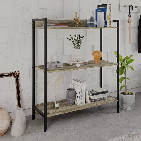 Estante Para Livros Industrial 3 Prateleiras 104cmx80cm Activ