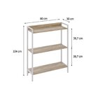 Estante Para Livros Industrial 3 Prateleiras 104cmx80cm Activ