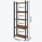 Estante Para Livros Industrial 9 Prateleiras 1 Portas Lamina