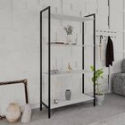 Estante Para Livros Industrial Aço Multiuso 4 Prateleiras 146