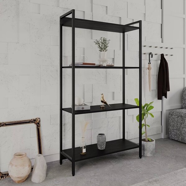 Estante Para Livros Industrial Aço Multiuso 4 Prateleiras 146