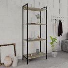 Estante Para Livros Industrial Aço Multiuso 4 Prateleiras 146