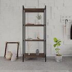 Estante Para Livros Industrial Aço Multiuso 4 Prateleiras 146