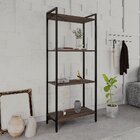 Estante Para Livros Industrial Aço Multiuso 4 Prateleiras 146