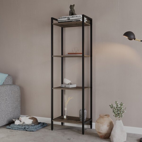 Estante Para Livros Industrial Aço Multiuso 4 Prateleiras 146