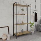 Estante Para Livros Industrial Aço Multiuso 4 Prateleiras 146