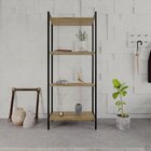 Estante Para Livros Industrial Aço Multiuso 4 Prateleiras 146