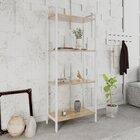 Estante Para Livros Industrial Aço Multiuso 4 Prateleiras 146