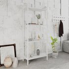 Estante Para Livros Industrial Aço Multiuso 4 Prateleiras 146