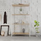 Estante Para Livros Industrial Aço Multiuso 4 Prateleiras 146