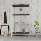 Estante Para Livros Industrial Aço Multiuso 4 Prateleiras 146