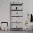 Estante Para Livros Industrial Aço Multiuso 5 Prateleiras 187