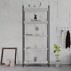 Estante Para Livros Industrial Aço Multiuso 5 Prateleiras 187